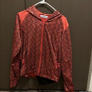 Red and Black Hooded Jacket